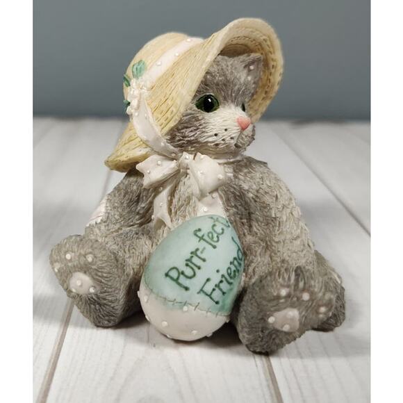 Calico Kittens by Patricia Hillman & Enesco Purr-fect Friend #102687 1994 - Picture 3 of 7